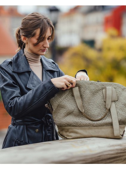 Shopper bag kabelka Marco Mazzini MM257 béžová