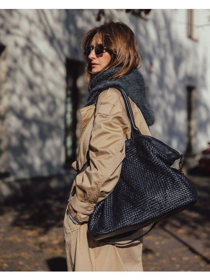 Shopper bag kabelka Marco Mazzini VM258 černá