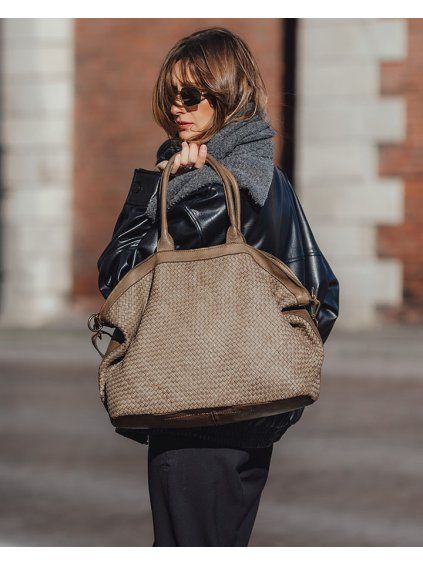 Shopper bag kabelka Marco Mazzini VM258 béžová