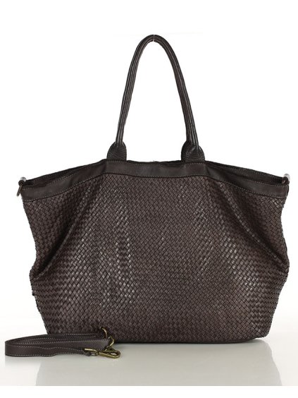Shopper bag kabelka Marco Mazzini VM258 tmavě hnědá