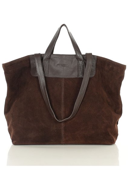 Shopper bag kabelka Marco Mazzini VSM56 tmavě hnědá