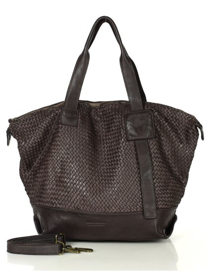 Shopper bag kabelka Marco Mazzini MM257 tmavě hnědá