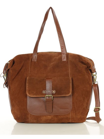 Shopper bag kabelka Marco Mazzini VSM126 hnědá