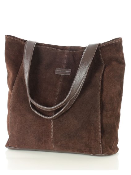 Shopper bag kabelka Marco Mazzini VS108 tmavě hnědá