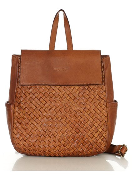 Dámský kožený batoh Marco Mazzini M256 camel