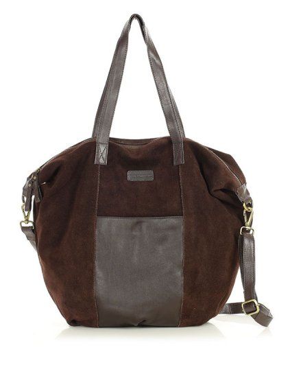 Shopper bag kabelka Marco Mazzini VS1M tmavě hnědá