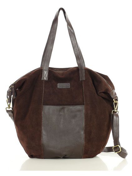 Shopper bag kabelka Marco Mazzini VS1M tmavě hnědá
