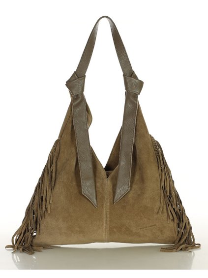 Dámská kožená kabelka Marco Mazzini MM290 béžová