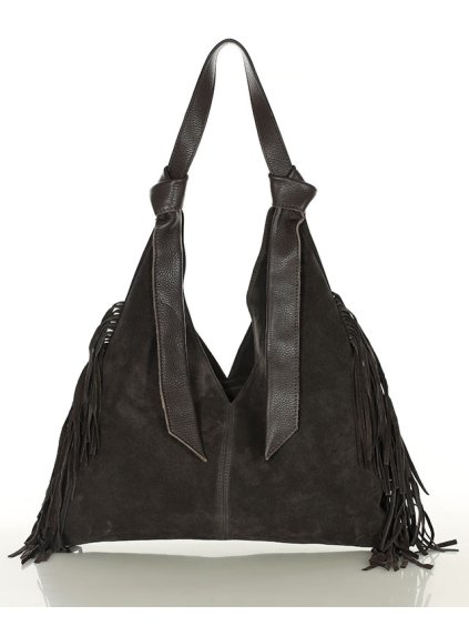 Dámská kožená kabelka Marco Mazzini MM290 tmavě hnědá