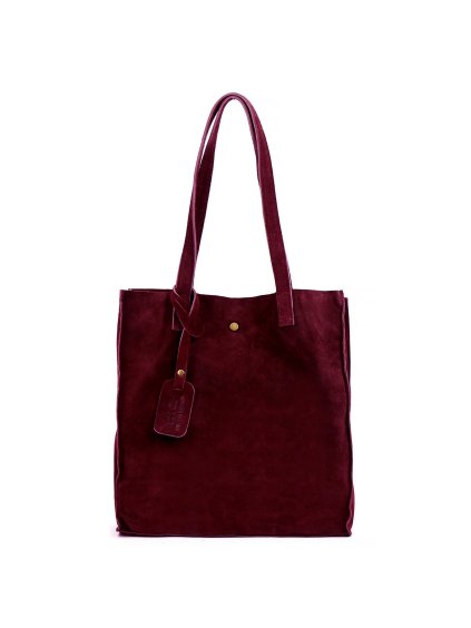 Kožená kabelka Luka 25-041 vínová