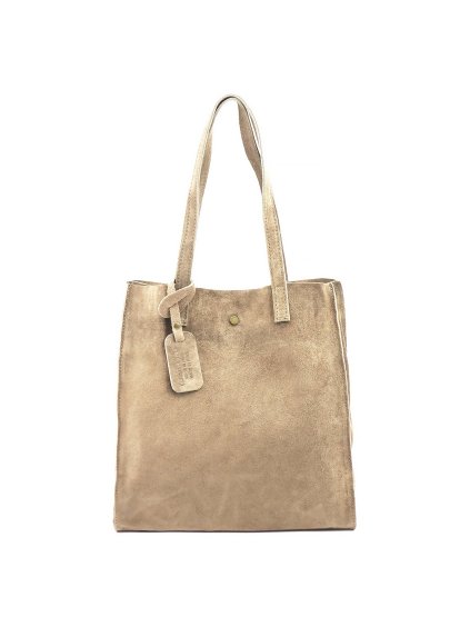 Kožená kabelka Luka 25-041 béžová