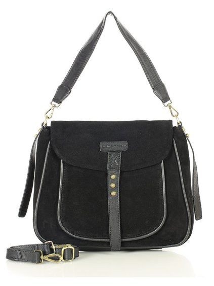 Kožená kabelka Marco Mazzini MS120 černá