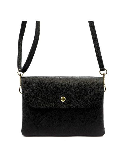 Kožená crossbody kabelka Luka 26-116 černá