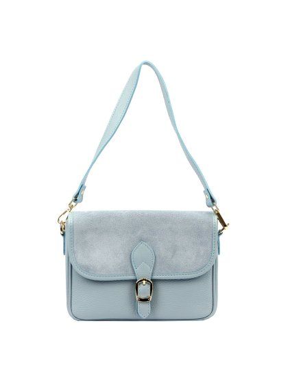 Kožená crossbody kabelka Luka 25-036-2 modrá