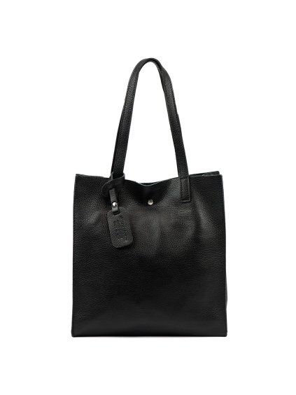 Kožená shopper bag kabelka Luka 25-041 DL černá