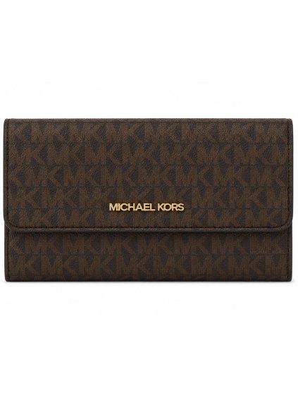 Dámská peněženka Michael Kors Jet Set Monogram Brown
