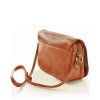 Kožená crossbody kabelka Mazzini M17M9 camel