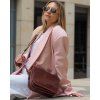 Kožená crossbody kabelka Mazzini M17M9 hnědá