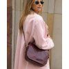 Kožená crossbody kabelka Mazzini M17M9 hnědá