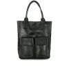 KOŽENÁ SHOPPER BAG KABELKA VERA PELLE 04X černá