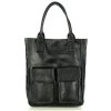 KOŽENÁ SHOPPER BAG KABELKA VERA PELLE 04X černá