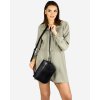 Kožená crossbody kabelka Mazzini M17M9 černá