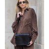Kožená crossbody kabelka Mazzini M17M9 černá