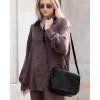 Kožená crossbody kabelka Mazzini M17M9 černá