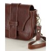 Kožená crossbody kabelka Mazzini M10M1 hnědá