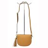 Kožená crossbody kabelka Patrizia Piu 417-004 krémová