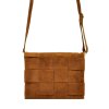 Kožená crossbody kabelka Patrizia Piu 419-042 camel