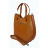 Kožená shopper bag kabelka Vera Pelle 846 camel