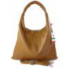 Kožená kabelka přes rameno Vera Pelle WX435B camel