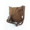 Kožená crossbody kabelka Vera Pelle VPZ55R hnědá
