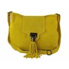 Kožená crossbody kabelka Vera Pelle VPZ55R žlutá