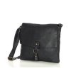 Dámská kožená crossbody kabelka Mazzini M46 černá