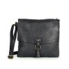 Dámská kožená crossbody kabelka Mazzini M46 černá