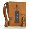Dámská kožená crossbody kabelka Mazzini M46 camel