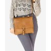 Dámská kožená crossbody kabelka Mazzini M46 camel
