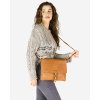 Dámská kožená crossbody kabelka Mazzini M46 camel