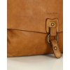 Dámská kožená crossbody kabelka Mazzini M46 camel