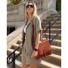 Dámská kožená crossbody kabelka Mazzini M46 camel