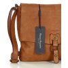 Dámská kožená crossbody kabelka Mazzini M46 camel