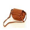 Kožená crossbody kabelka Mazzini M82 camel