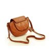 Kožená crossbody kabelka Mazzini M82 camel