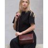 Kožená crossbody kabelka Mazzini M17M8 hnědá