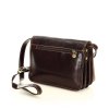 Kožená crossbody kabelka Mazzini M17M8 tmavě hnědá