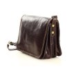 Kožená crossbody kabelka Mazzini M17M8 tmavě hnědá