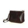 Kožená crossbody kabelka Mazzini M17M8 tmavě hnědá