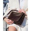 Kožená crossbody kabelka Mazzini M17M8 tmavě hnědá